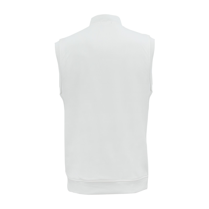 Whitedot Off White Zip Up Without Sleeves Cricket Jumper Whitedot Off White Zip Up Without Sleeves Cricket Jumper